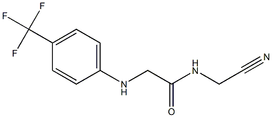 N-(cyanomethyl)-2-{[4-(trifluoromethyl)phenyl]amino}acetamide Structure