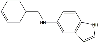 N-(cyclohex-3-en-1-ylmethyl)-1H-indol-5-amine 구조식 이미지