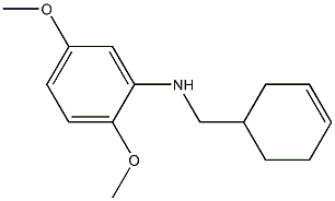 N-(cyclohex-3-en-1-ylmethyl)-2,5-dimethoxyaniline 구조식 이미지