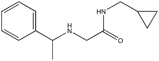 N-(cyclopropylmethyl)-2-[(1-phenylethyl)amino]acetamide Structure