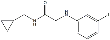 N-(cyclopropylmethyl)-2-[(3-iodophenyl)amino]acetamide 구조식 이미지