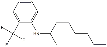 N-(octan-2-yl)-2-(trifluoromethyl)aniline 구조식 이미지