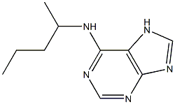 N-(pentan-2-yl)-7H-purin-6-amine Structure