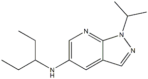 N-(pentan-3-yl)-1-(propan-2-yl)-1H-pyrazolo[3,4-b]pyridin-5-amine Structure