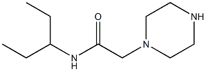 N-(pentan-3-yl)-2-(piperazin-1-yl)acetamide 구조식 이미지