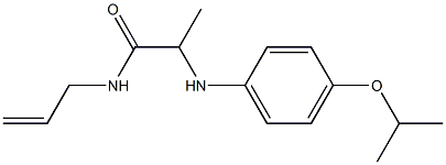 N-(prop-2-en-1-yl)-2-{[4-(propan-2-yloxy)phenyl]amino}propanamide 구조식 이미지