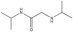 N-(propan-2-yl)-2-(propan-2-ylamino)acetamide 구조식 이미지