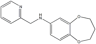 N-(pyridin-2-ylmethyl)-3,4-dihydro-2H-1,5-benzodioxepin-7-amine Structure