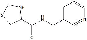 N-(pyridin-3-ylmethyl)-1,3-thiazolidine-4-carboxamide 구조식 이미지