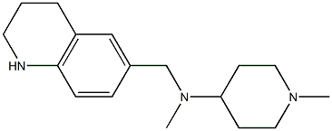 N,1-dimethyl-N-(1,2,3,4-tetrahydroquinolin-6-ylmethyl)piperidin-4-amine 구조식 이미지