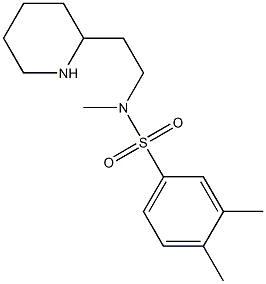 N,3,4-trimethyl-N-[2-(piperidin-2-yl)ethyl]benzene-1-sulfonamide 구조식 이미지