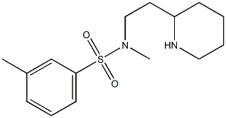 N,3-dimethyl-N-[2-(piperidin-2-yl)ethyl]benzene-1-sulfonamide 구조식 이미지