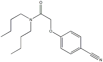 N,N-dibutyl-2-(4-cyanophenoxy)acetamide 구조식 이미지