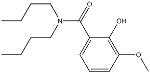 N,N-dibutyl-2-hydroxy-3-methoxybenzamide 구조식 이미지