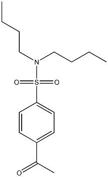 N,N-dibutyl-4-acetylbenzene-1-sulfonamide Structure