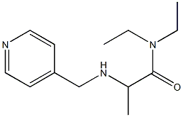 N,N-diethyl-2-[(pyridin-4-ylmethyl)amino]propanamide Structure