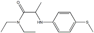 N,N-diethyl-2-{[4-(methylsulfanyl)phenyl]amino}propanamide 구조식 이미지