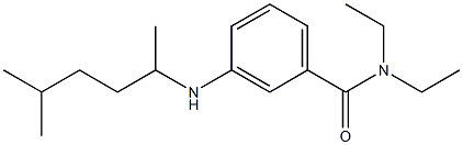 N,N-diethyl-3-[(5-methylhexan-2-yl)amino]benzamide Structure