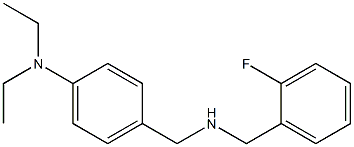 N,N-diethyl-4-({[(2-fluorophenyl)methyl]amino}methyl)aniline Structure