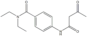 N,N-diethyl-4-(3-oxobutanamido)benzamide Structure