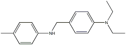 N,N-diethyl-4-{[(4-methylphenyl)amino]methyl}aniline Structure