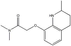 N,N-dimethyl-2-[(2-methyl-1,2,3,4-tetrahydroquinolin-8-yl)oxy]acetamide 구조식 이미지