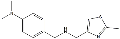 N,N-dimethyl-4-({[(2-methyl-1,3-thiazol-4-yl)methyl]amino}methyl)aniline Structure