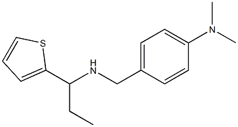 N,N-dimethyl-4-({[1-(thiophen-2-yl)propyl]amino}methyl)aniline 구조식 이미지