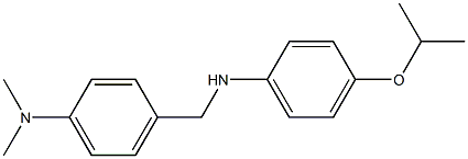 N,N-dimethyl-4-({[4-(propan-2-yloxy)phenyl]amino}methyl)aniline Structure