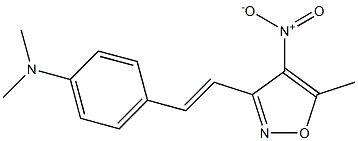 N,N-dimethyl-N-{4-[(E)-2-(5-methyl-4-nitroisoxazol-3-yl)vinyl]phenyl}amine Structure