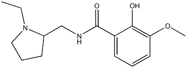 N-[(1-ethylpyrrolidin-2-yl)methyl]-2-hydroxy-3-methoxybenzamide Structure