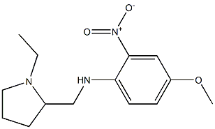 N-[(1-ethylpyrrolidin-2-yl)methyl]-4-methoxy-2-nitroaniline 구조식 이미지