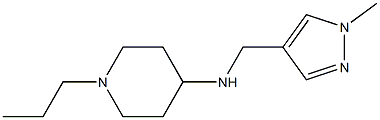 N-[(1-methyl-1H-pyrazol-4-yl)methyl]-1-propylpiperidin-4-amine 구조식 이미지