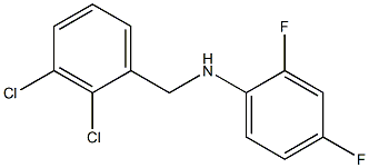 N-[(2,3-dichlorophenyl)methyl]-2,4-difluoroaniline Structure