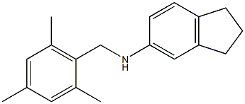 N-[(2,4,6-trimethylphenyl)methyl]-2,3-dihydro-1H-inden-5-amine Structure