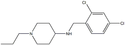 N-[(2,4-dichlorophenyl)methyl]-1-propylpiperidin-4-amine 구조식 이미지