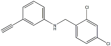 N-[(2,4-dichlorophenyl)methyl]-3-ethynylaniline Structure