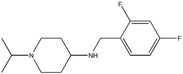 N-[(2,4-difluorophenyl)methyl]-1-(propan-2-yl)piperidin-4-amine 구조식 이미지