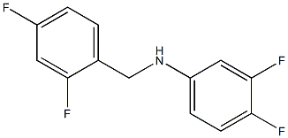 N-[(2,4-difluorophenyl)methyl]-3,4-difluoroaniline Structure