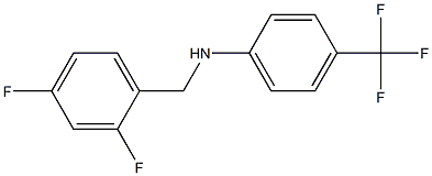 N-[(2,4-difluorophenyl)methyl]-4-(trifluoromethyl)aniline 구조식 이미지