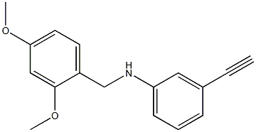 N-[(2,4-dimethoxyphenyl)methyl]-3-ethynylaniline Structure