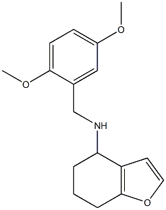 N-[(2,5-dimethoxyphenyl)methyl]-4,5,6,7-tetrahydro-1-benzofuran-4-amine 구조식 이미지