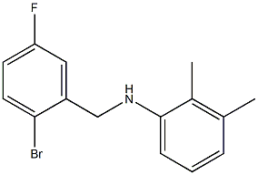 N-[(2-bromo-5-fluorophenyl)methyl]-2,3-dimethylaniline 구조식 이미지