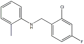 N-[(2-chloro-4-fluorophenyl)methyl]-2-methylaniline Structure