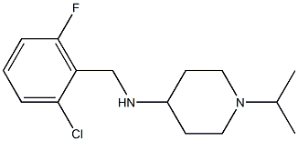 N-[(2-chloro-6-fluorophenyl)methyl]-1-(propan-2-yl)piperidin-4-amine 구조식 이미지