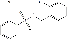 N-[(2-chlorophenyl)methyl]-2-cyanobenzene-1-sulfonamide Structure