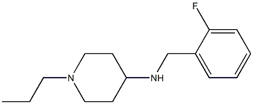 N-[(2-fluorophenyl)methyl]-1-propylpiperidin-4-amine Structure