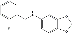 N-[(2-fluorophenyl)methyl]-2H-1,3-benzodioxol-5-amine 구조식 이미지