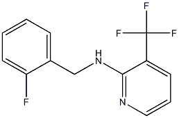 N-[(2-fluorophenyl)methyl]-3-(trifluoromethyl)pyridin-2-amine 구조식 이미지