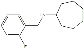 N-[(2-fluorophenyl)methyl]cycloheptanamine 구조식 이미지